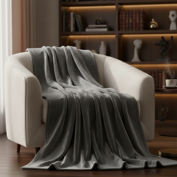 Supreme Cozy Plush Fleece Blanket - King - Grey - CPF02