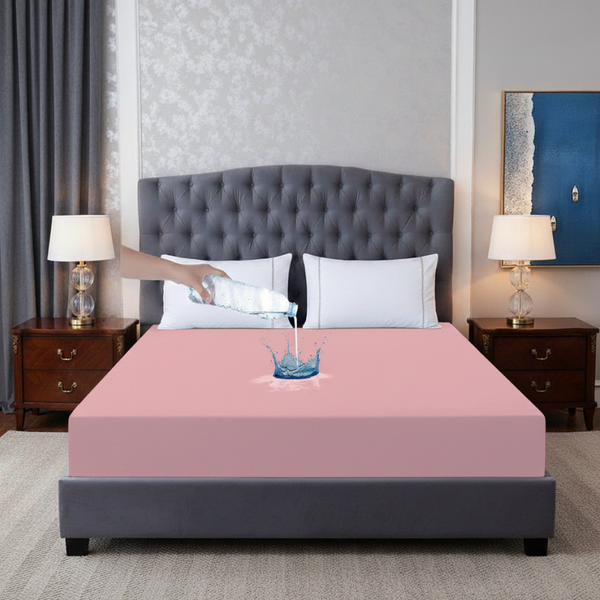 Essential Waterproof Mattress Protector - Pink - EWM05