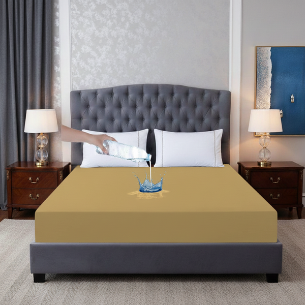 Essential Waterproof Mattress Protector - Yellow - EWM10